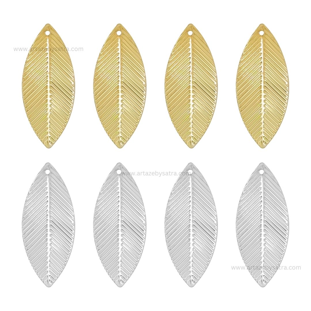 1 Naka Leaf Metal Art Base | Size : 33mm | Qty : 20pcs | F-2-31 | MA279