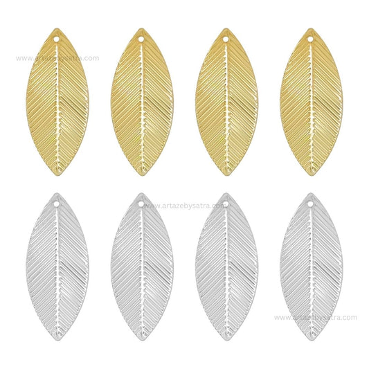 1 Naka Leaf Metal Art Base | Size : 33mm | Qty : 20pcs | F-2-31 | MA279