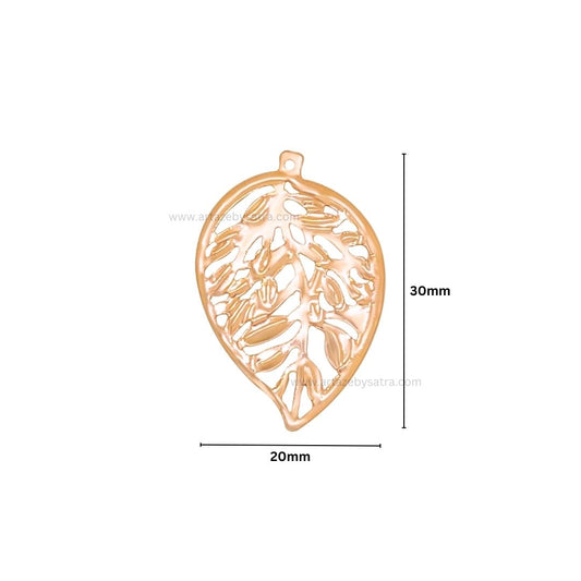1 Naka Leaf Metal Art Base | Size : 30mm | Qty : 100pcs | F-2-7 | MA280