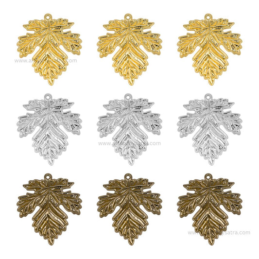 1 Naka Leaf Metal Art Base | Size : 37mm,60mm | Qty : 20pcs | MA285