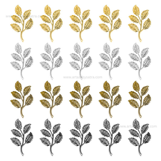 1 Naka Leaf Metal Art Base | Size :50mm | Qty :20pcs | MA287