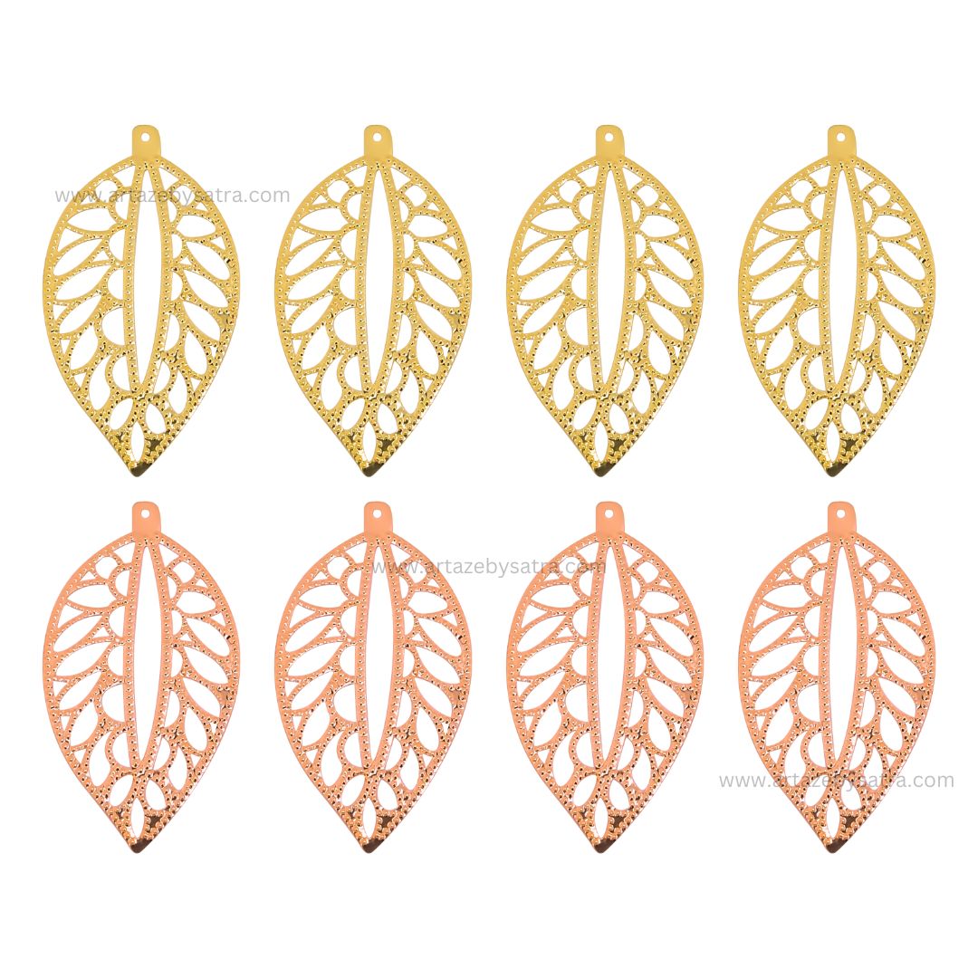 1 Naka Leaf Metal Art Base | Size : 71mm | Qty : 20pcs | MA289