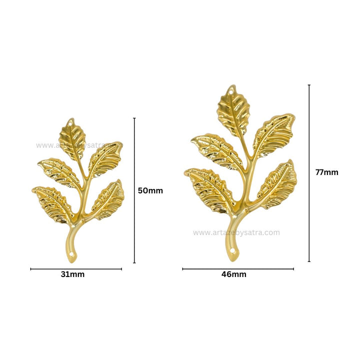 1 Naka Leaf Metal Art Base | Size : 50mm,77mm | MA290