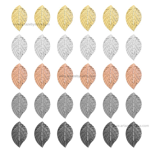 1 Naka Leaf Metal Art Base | Size : 42mm | Qty : 20pcs | F-4-4 | MA291