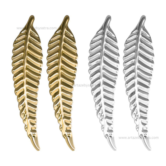 Metal art leaf | Size : 4.6 inch | Qty : 10pcs | MA304