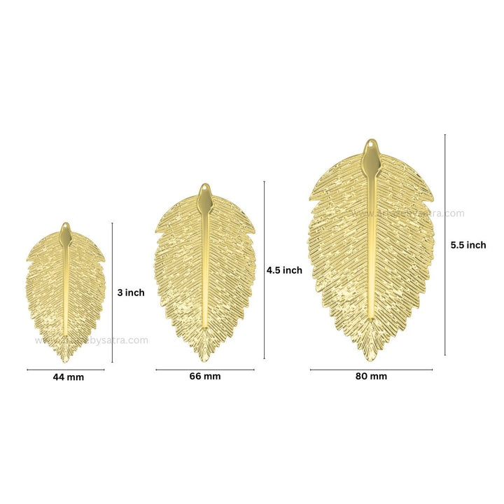 Metal art leaf | Size : 3,4.5,5.5inch | Qty :100gm | MA307