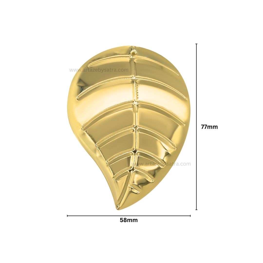 1 Loop Metal art leaf | Size : 4inch | Qty : 100g | MA313