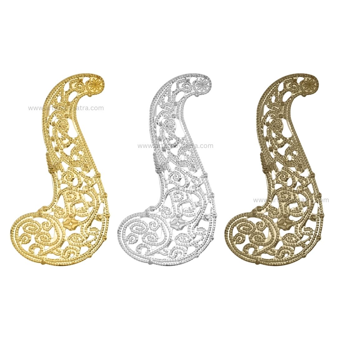 Metal Art Leaf | Size : 118mm | Qty : 10pcs | MA320