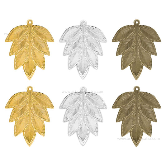Leaf Metal Art Base | Size : 53mm | Qty : 20pcs | MA236