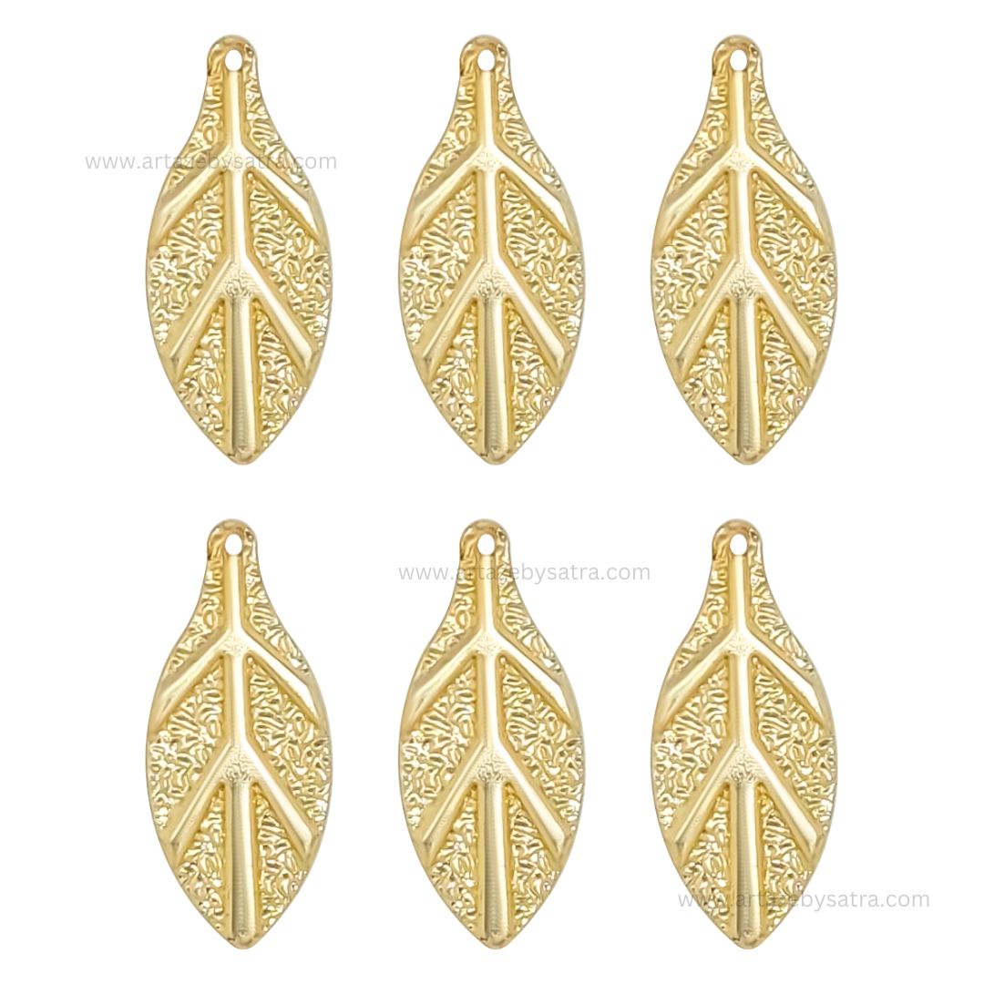 Leaf Metal Art Base | Size : 28mm | Qty : 100pcs | F-5-3 | MA239
