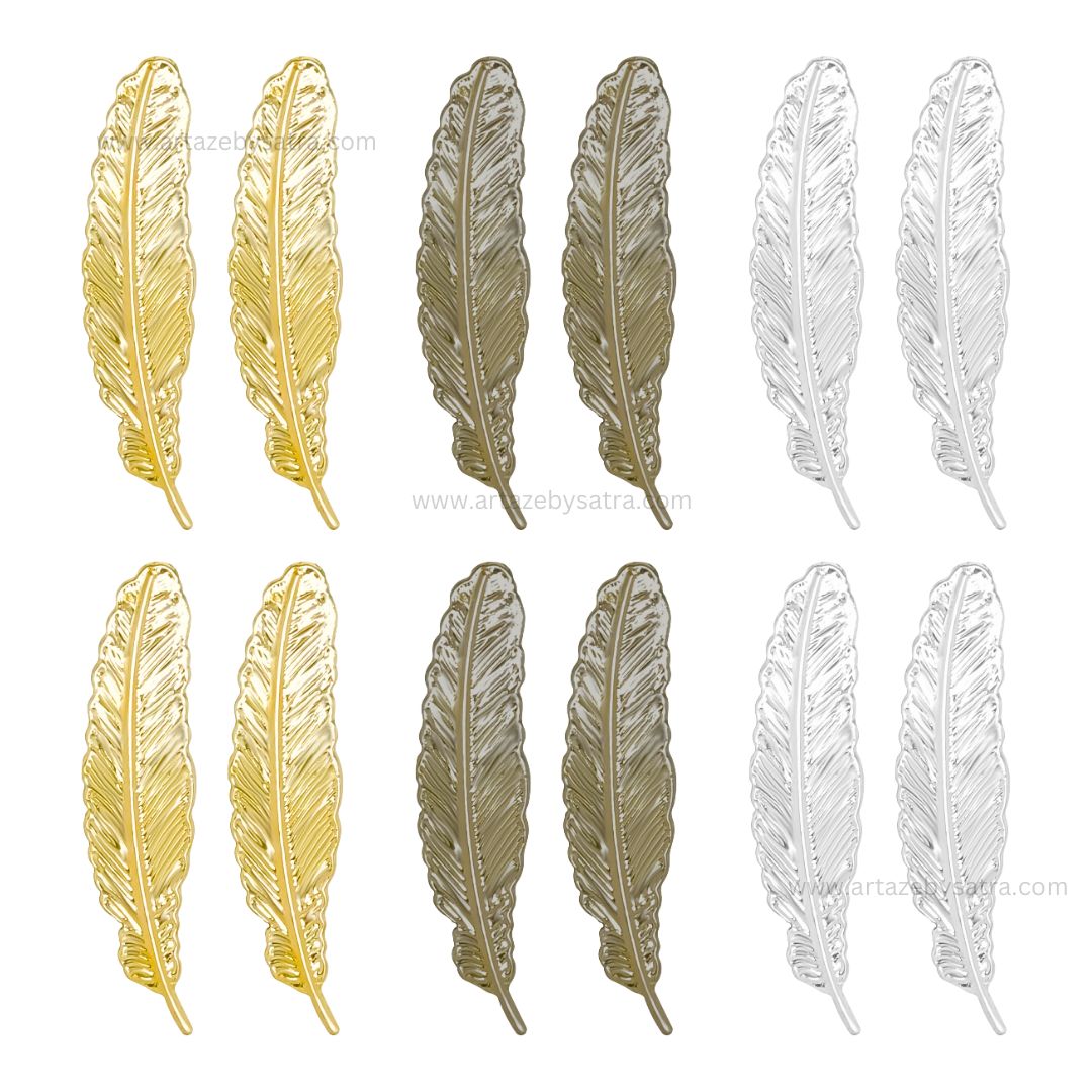 Leaf Metal Art Base | Size : 53mm | Qty : 20pcs | F-1-5 | MA241