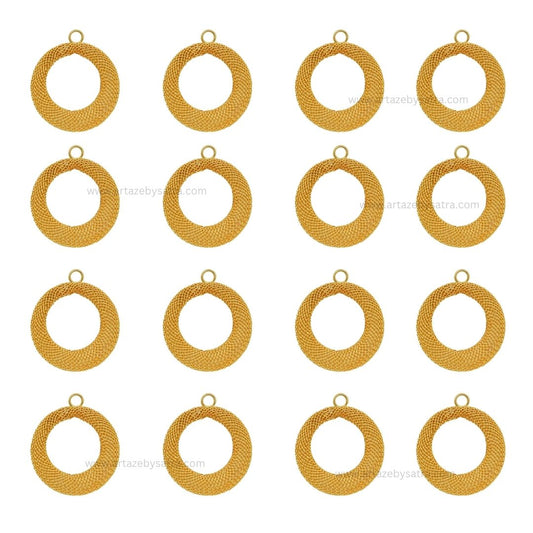 1 Loop Metal Round Shape Ball | Size : 35mm | Qty : 20pcs | MA350