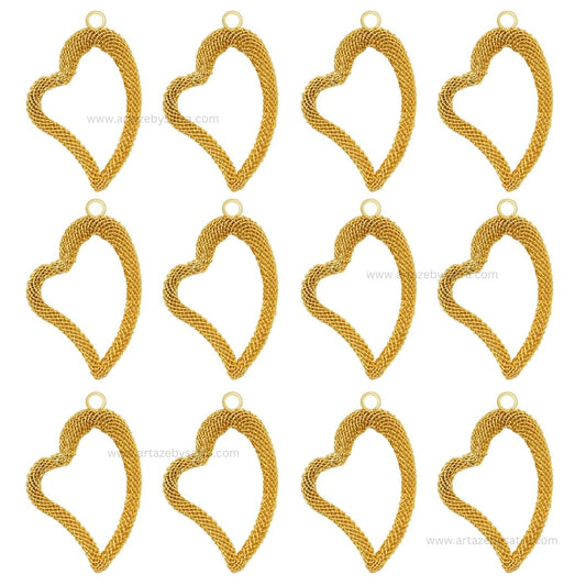 1 Loop Metal Heart Shape | Size : 44mm | Qty : 20pcs | MA351