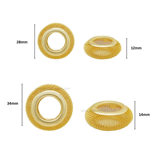 Metal Oval Shape | Size : 12mm,14mm | Qty : 10pcs | MA353