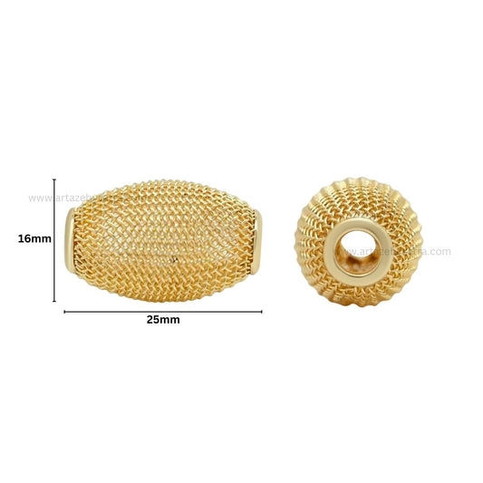 Metal Oval Shape | Size : 25mm | Qty : 20pcs | MA356