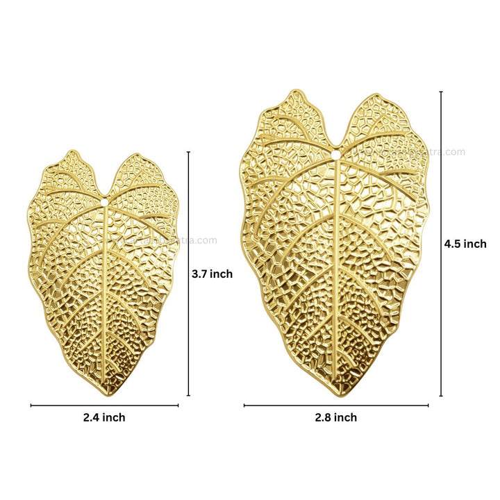 Leaf Metal Art | Size : 3.5,4.5inch | Qty : 100gm | MA359