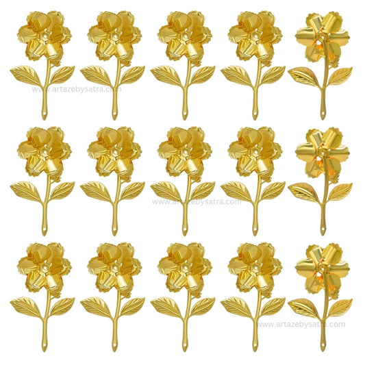 Flower Metal Art | Size : 85mm | Qty : 2pcs | MA362