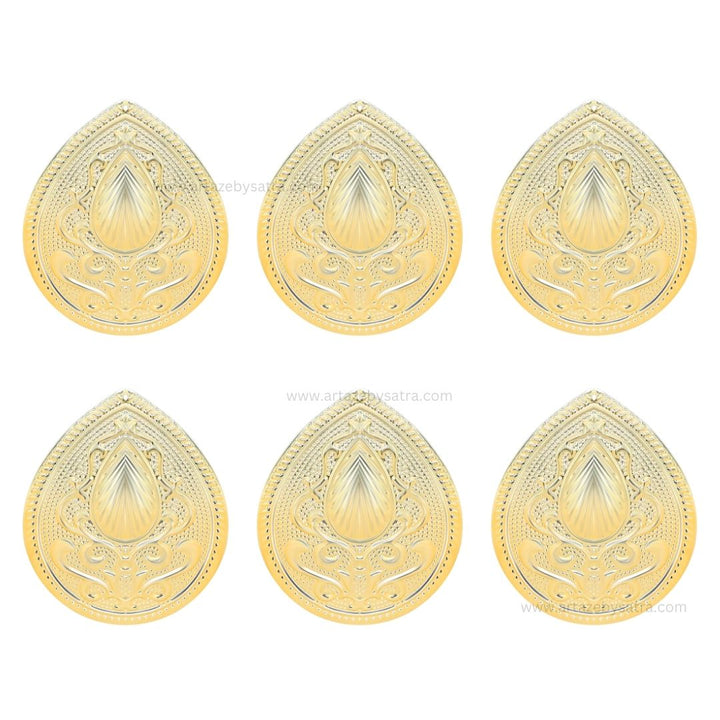 Drop Shape Metal Art Base | Size : 100mm | 100g | MA38