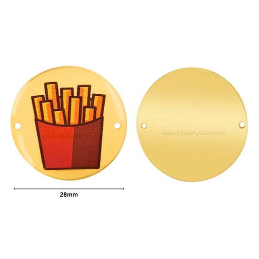 Shiny Finish Rakhi Connectors | Size : 28mm | Qty : 20pcs | MA382