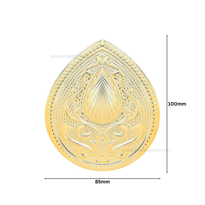 Drop Shape Metal Art Base | Size : 100mm | 100g | MA38