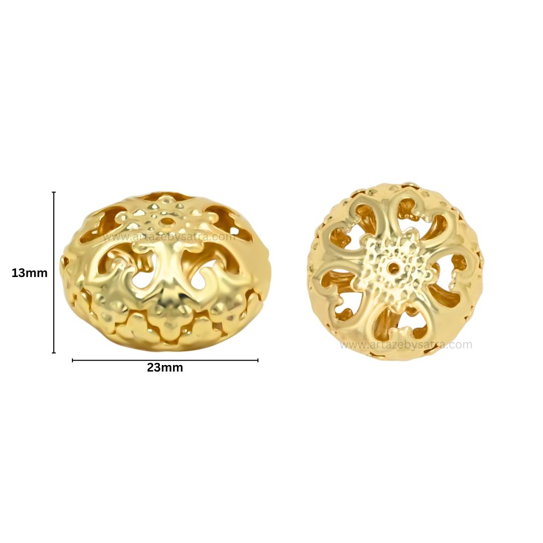 Designer Metal Balls | Size : 23mm | Qty : 500g | MA397