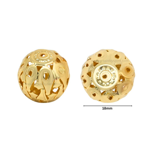 Designer Metal Balls | Size : 18mm | Qty : 500g | MA398