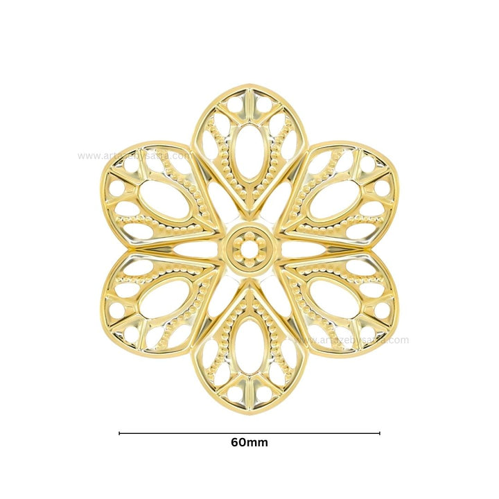 Flower Metal Art Base | Size : 60mm | 100g | MA43