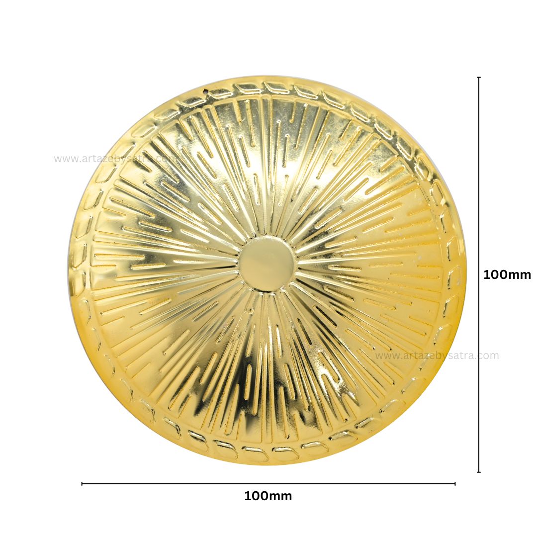 Round Metal Art Base | Size : 100mm | Qty : 5pcs | MA58