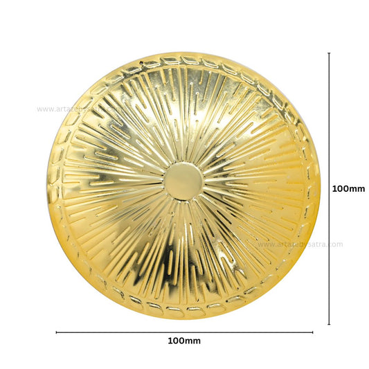 Round Metal Art Base | Size : 100mm | Qty : 5pcs | MA58