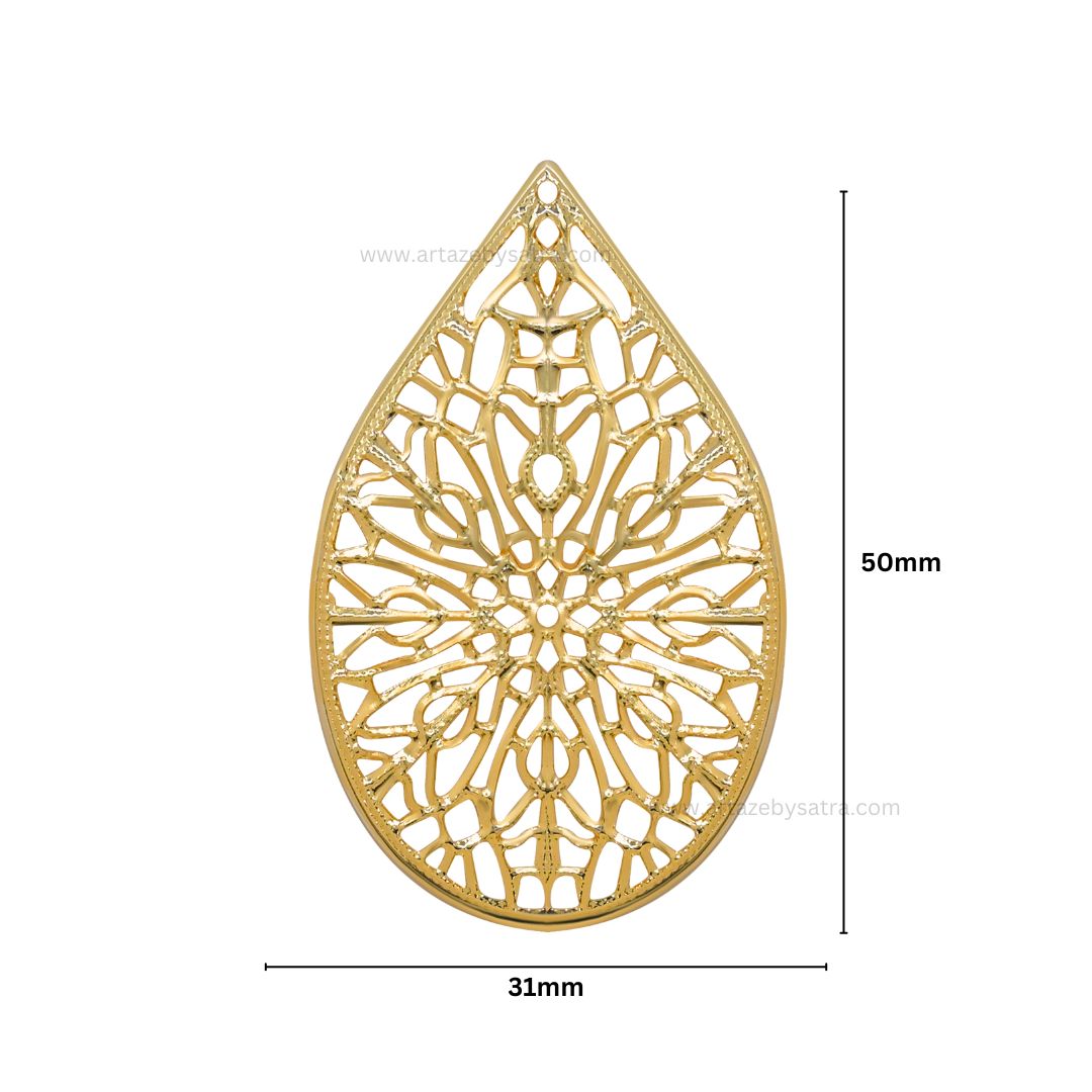 Drop Metal Art Base | Size : 50mm | Qty : 100g | MA64