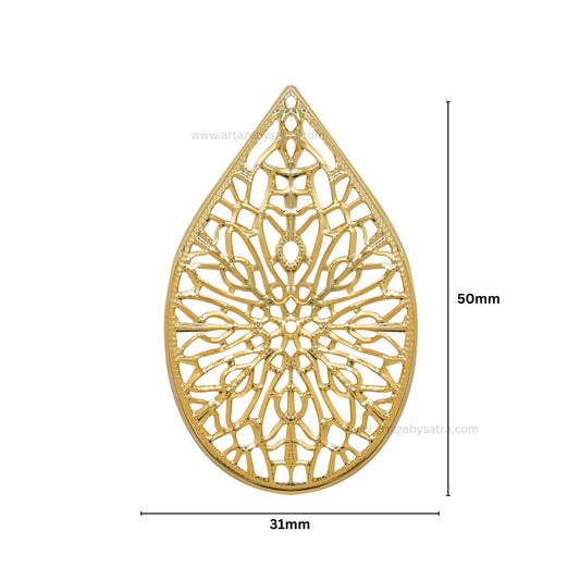 Drop Metal Art Base | Size : 50mm | Qty : 100g | MA64