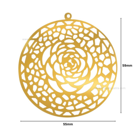 Round Metal Art Base | Size : 59mm | Qty : 100g | MA73