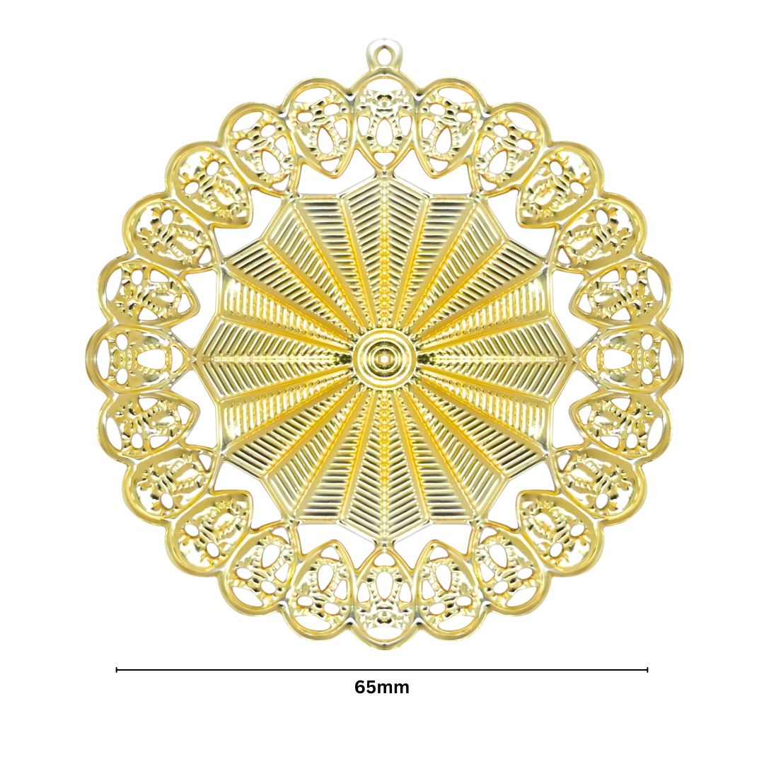 Round Metal Art Base | Size : 65mm | Qty : 100g | MA80