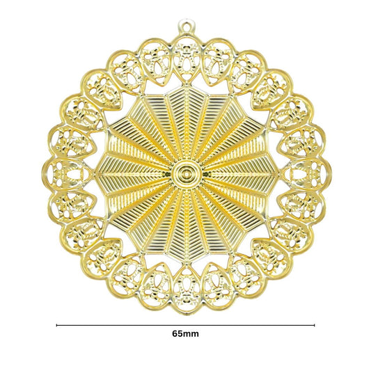 Round Metal Art Base | Size : 65mm | Qty : 100g | MA80