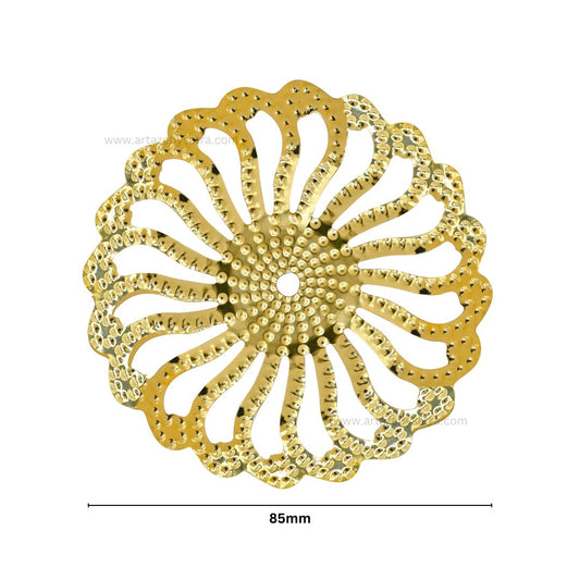 Round Metal Art Base | Size : 85mm | Qty : 100g | F-28-13 | MA81