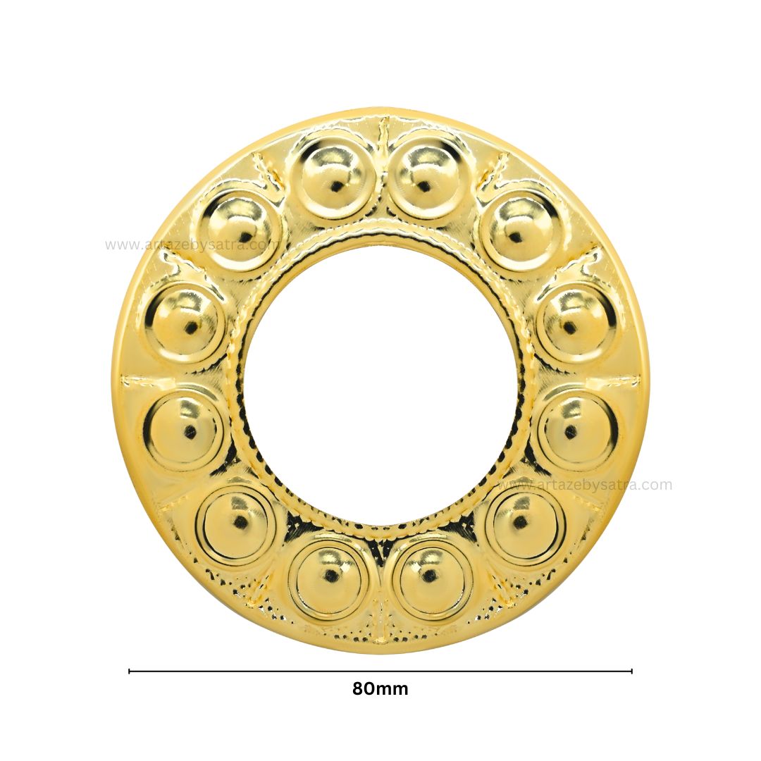 Round Metal Art Base | Size : 80mm | Qty : 100g | MA82