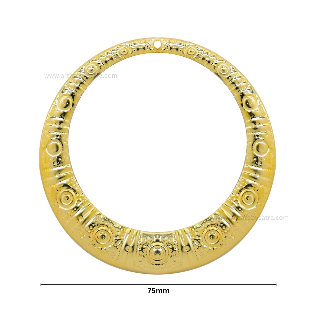 Round Metal Art Base | Size : 75mm | Qty : 100g | MA84