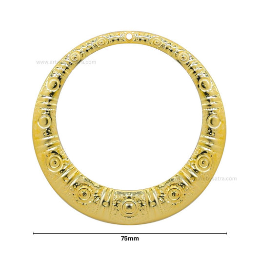 Round Metal Art Base | Size : 75mm | Qty : 100g | MA84