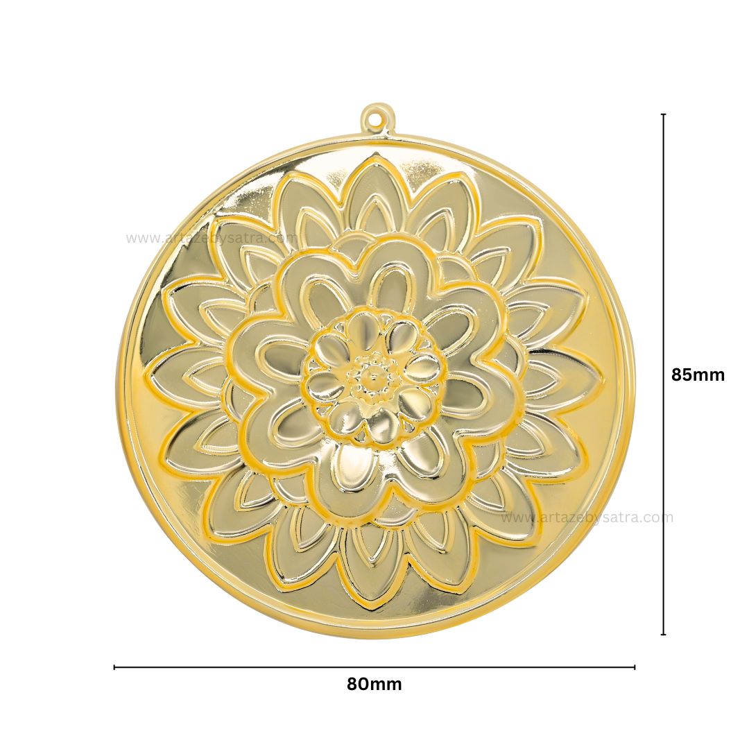 1 Naka Round Metal Art Base | Size : 85mm | Qty : 100g | MA89