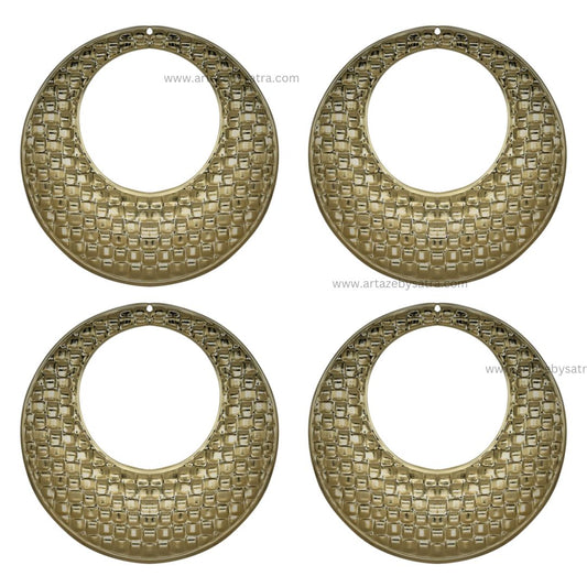 Round 1 Hole Metal Art Base | Size : 70mm | Qty : 100g | F-25-15 | MA97