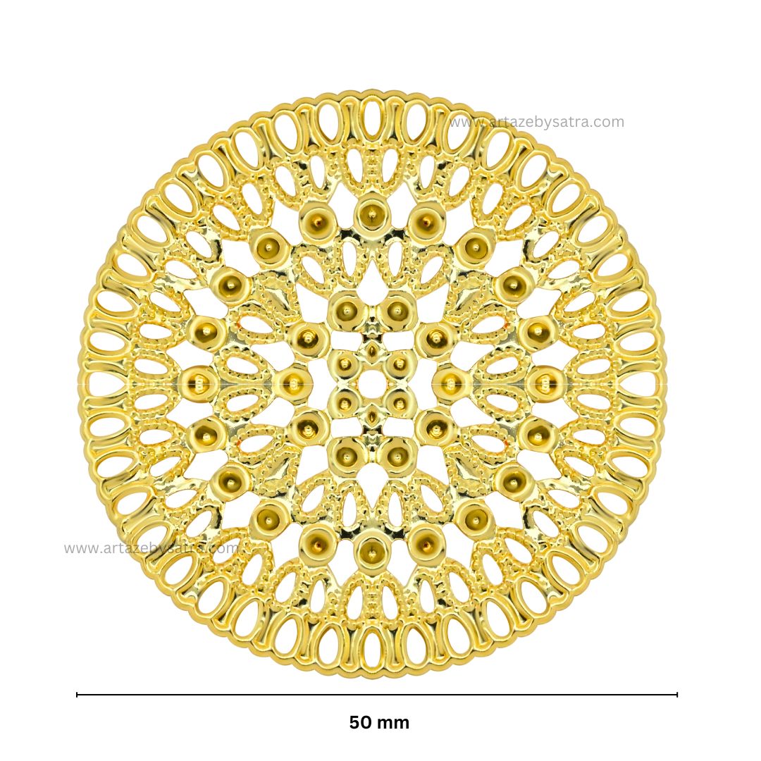 Round Metal Art Base | Size : 50mm | Qty : 100g | MA99