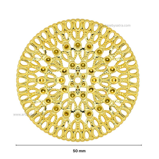 Round Metal Art Base | Size : 50mm | Qty : 100g | MA99