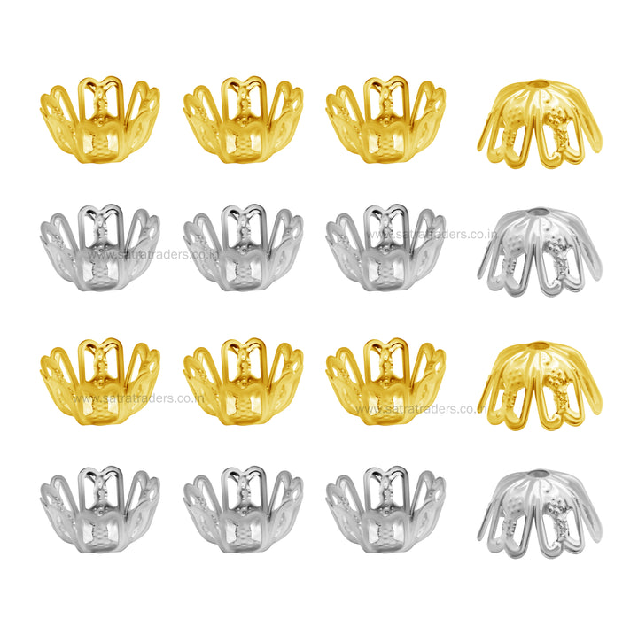 Designer Metal Beads Cap  | Qty : 500g | MC01