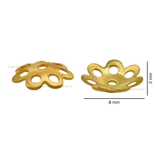 Designer Metal Beads Cap | Qty : 500g | MC11