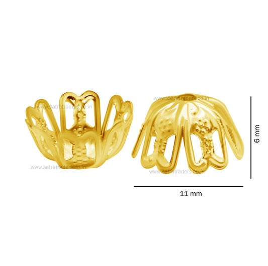 Designer Metal Beads Cap | Qty : 500g | MC01