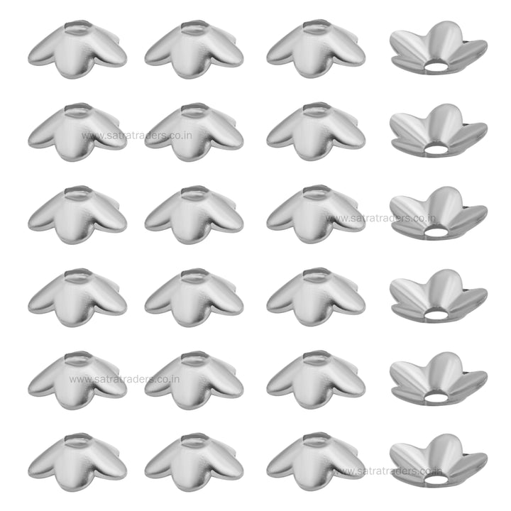 Designer Metal Beads Cap | Size : W-6mm H-2mm | Qty : 500g | MC24