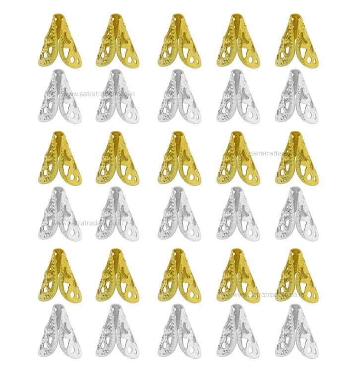 Designer Metal Beads Cap | Size : W-16mm H-16mm | Qty : 500g | MC16