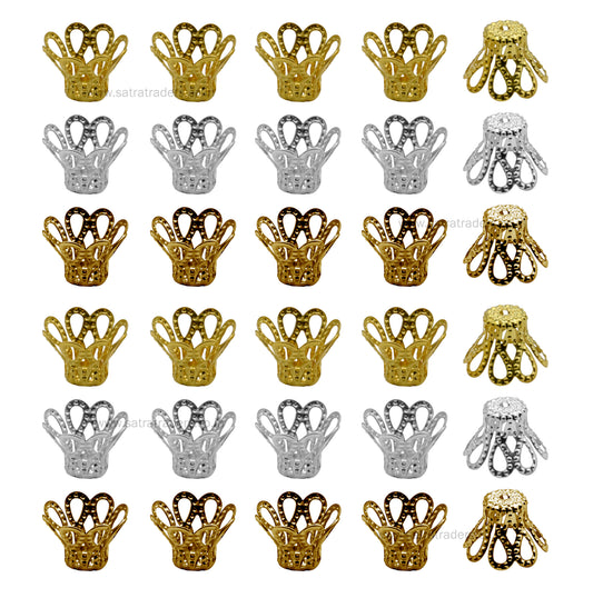 Designer Metal Beads Cap | Qty : 500g | MC04