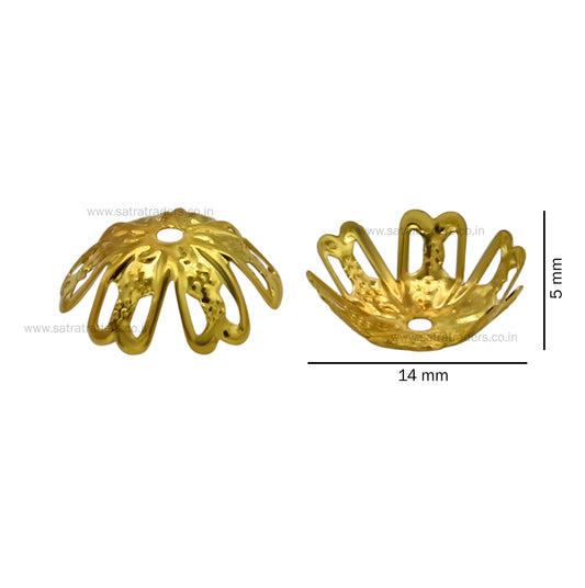 Designer Metal Beads Cap | Qty : 500g | MC38
