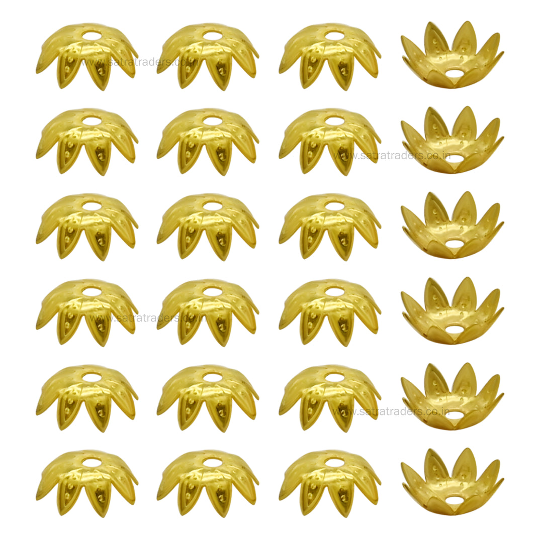 Designer Metal Beads Cap | Size : 10mm | Qty : 500g | MC40